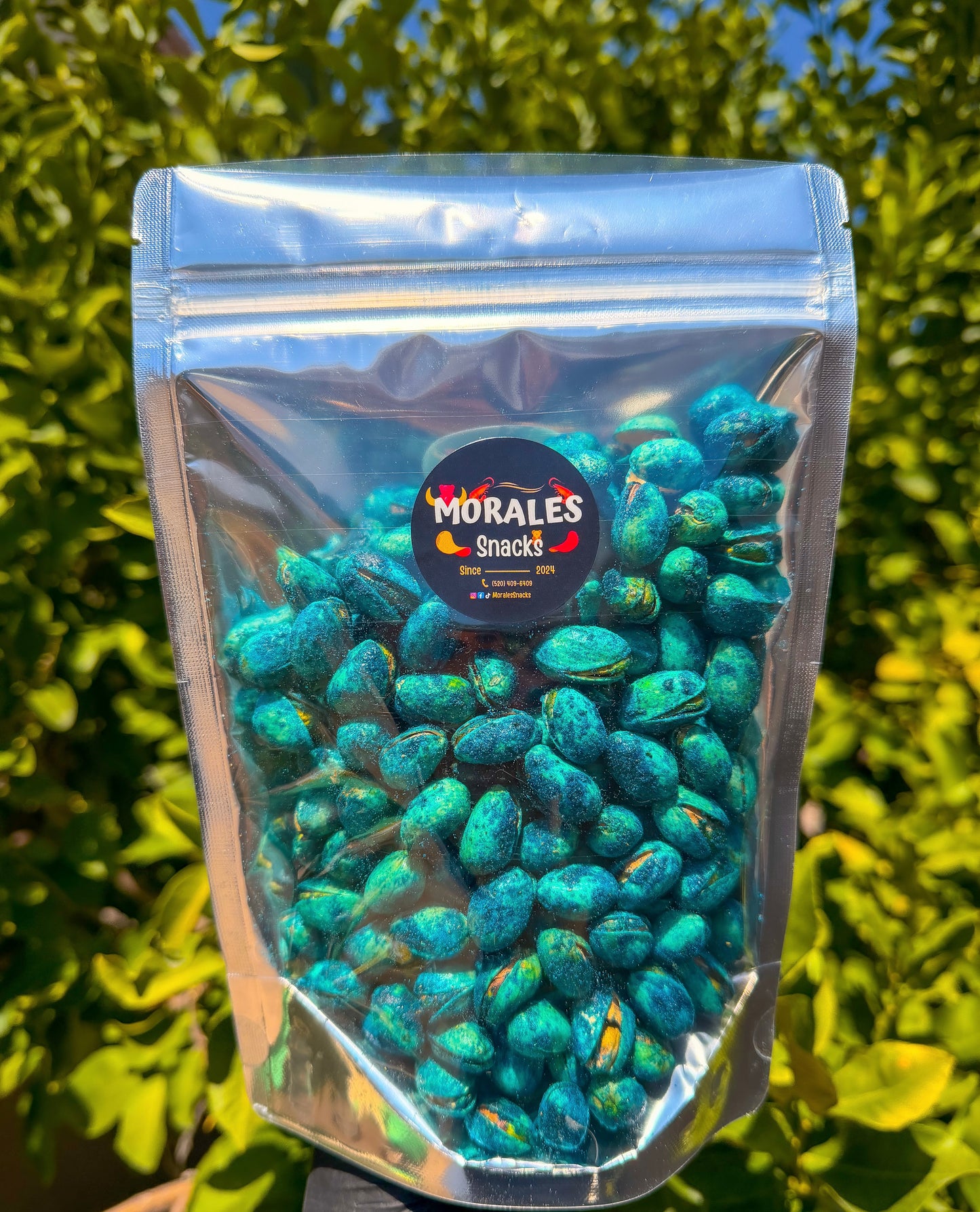 Flamin’ Pistachios (Blue)
